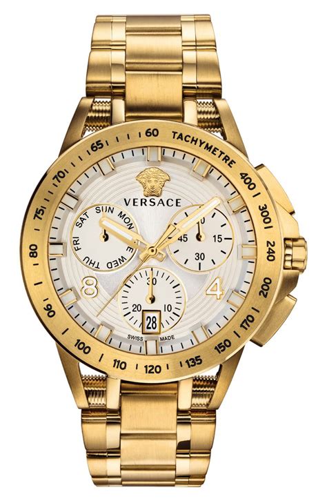 versace watches white adn gold|Versace watches men price.